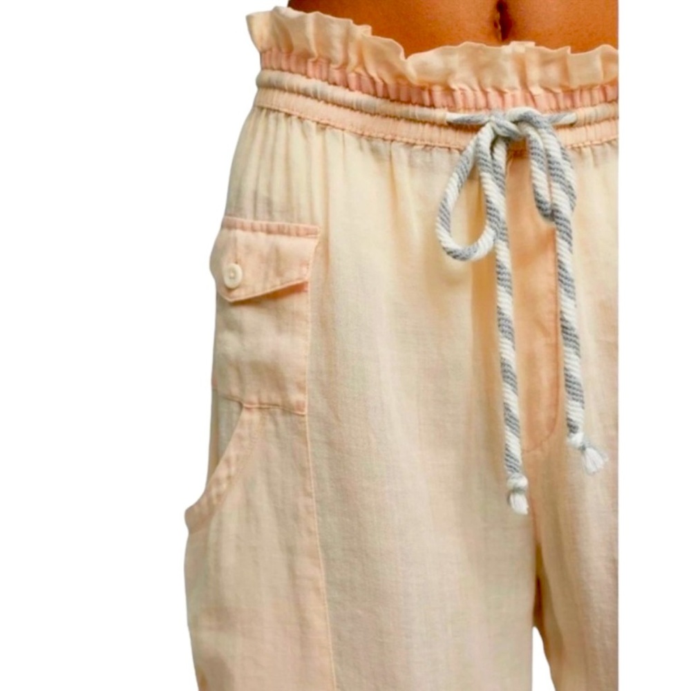 Anthropologie Cream Wide Leg Pants - Picture 3 of 8